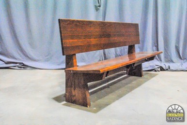 Solid oak chuch pew - solid,