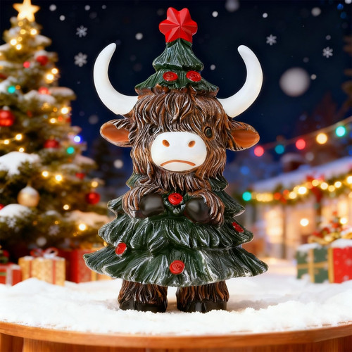 Highland cow ornaments - cow,