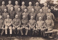 WW1 RPPC Photo British Soldiers Royal Garrison Artillery Group Cannon Guns 1910s