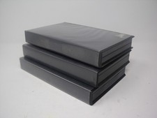 Empty Black VHS Big Box Large Video Tape Cases Job Lot Storage Craft Upcycle x3