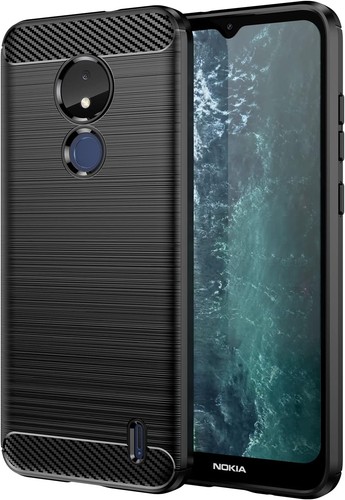Ftrongrt nokia c21 case - case, black