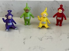 Set Of Teletubby Figures - Tinky Winky Dipsy Lala Po - Cake Toppers Teletubbies