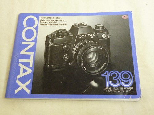 Contax 139 quartz instruction - 139,