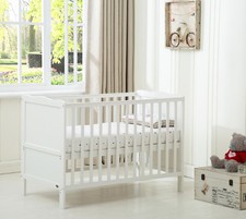 Mcc wooden baby cot bed - wooden,