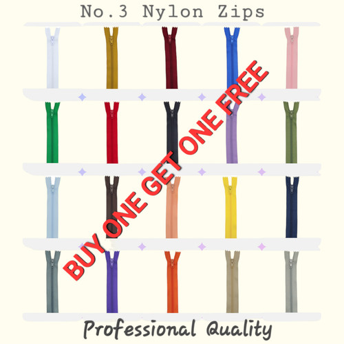 Nylon zips no3 - nylon,