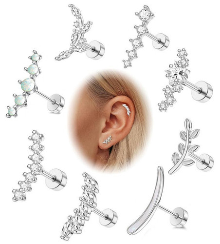 Labret piercing ear ring - piercing,
