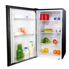 SIA LFS01BL/E 48cm Black Freestanding 91L Under Counter Larder Fridge