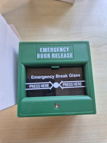 Green emergency break - emergency, glass