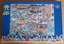 Jumbo Jan Van Haasteren 1500 Piece Jigsaw Puzzle "Crazy Harbour"