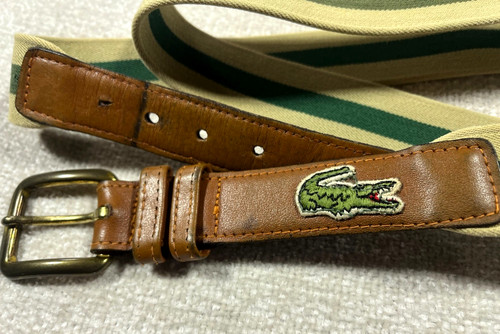 Vintage lacoste alligator - alligator, belt