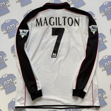 Match Worn Signed Jim Magilton 2000/2001 Ipswich Town Away Shirt Premier League