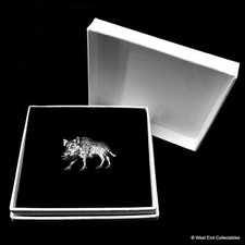 Wild Boar Pig Silver Pewter
