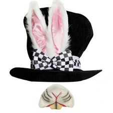 DLX BLACK TOP HAT WITH BUNNY