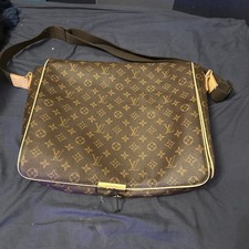 LV Louis Vuitton Brown Leather