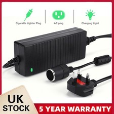 AC 230V to DC 12V Adapter 10A 120W Power Supply Converter Cigarette Lighter UK