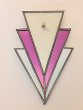 Art Deco Glass Wall Clock  9