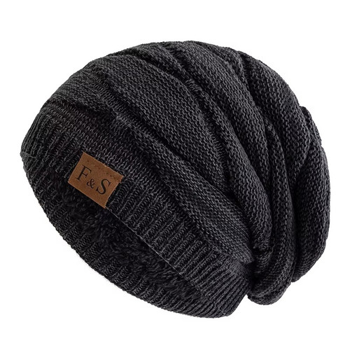 Unisex slouchy winter hats fur - slouchy,