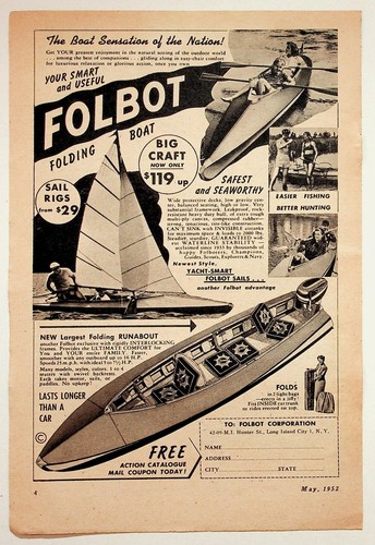 Folbot folding boat 1952 - folding,