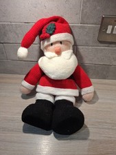 Hand Knitted Santa Elephant Soft Plush Toy