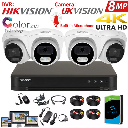Hikvision 8mp dvr full - 8mp, +