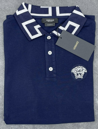 Versace men navy - navy, polo