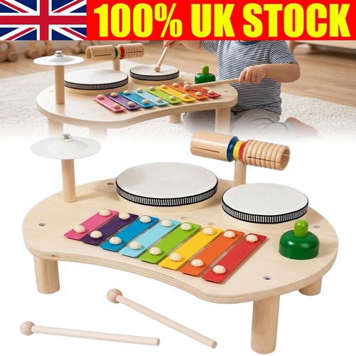 Wooden drum set for toddlers - drum,