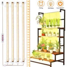 LED Grow Light Strip Tube Full Spectrum Indoor Plants Veg Growing Lamp Dimmable