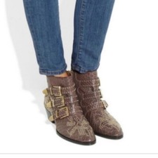 - Chloe Susanna Studded Python