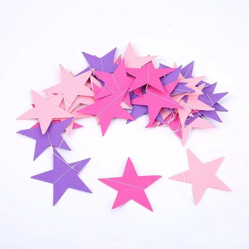 Star paper garland banner - paper,