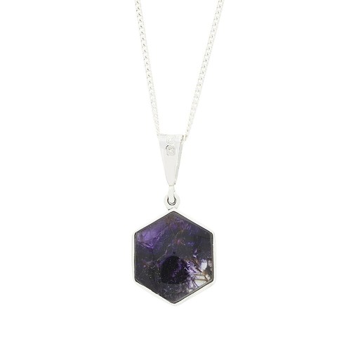 Derbyshire blue john pendant - pendant, &