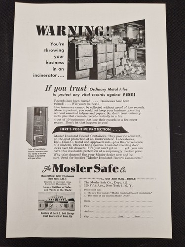 The mosler safe 1940s - safe, co.