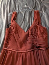 Burnt Orange Bridesmaid Dress