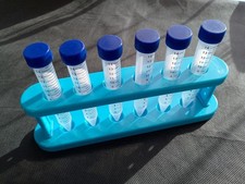 Test Tube Rack (Holder) for 6 Test Tubes Plastic or Glass Test Tubes