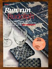 Dee Hardwicke knitting pattern Scandinavian Christmas table runner & coasters