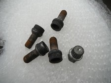 BEETLE AUDI TT LOCKING WHEEL NUT SET COMPLETE GENUINE+KEY ABC7 GOLF A3 VW 5X100