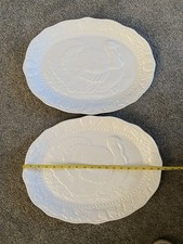  Large Oval Embossed Turkey Serving Platter 
