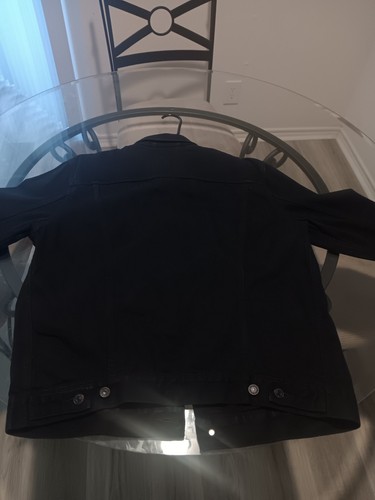 Men black levi trucker - men's,