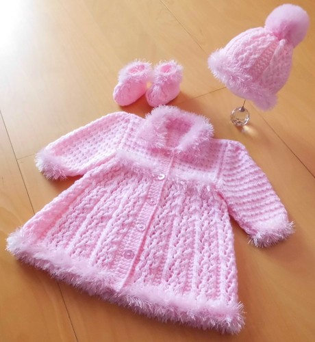 New hand knitted baby - dress, /