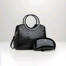 Crocodile texture faux leather - crocodile,