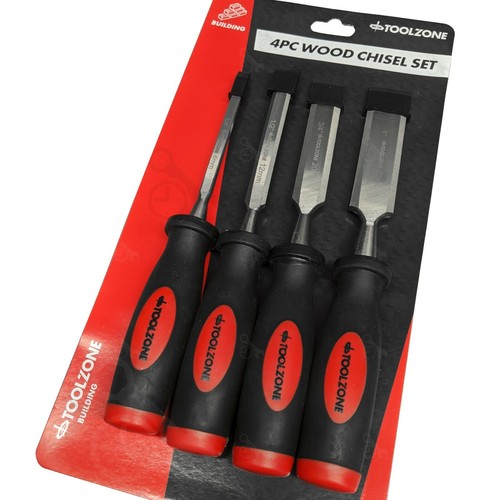 Wood chisel set - wood, 4pc