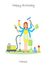 Personalised  Domestic or cleaner any occasion