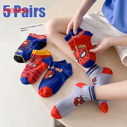 Pairs kids spiderman socks - 5,