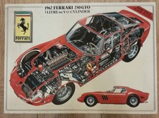 K K Jigsaw 1000 Piece 1962 Ferrari 250 GTO Boxed Sealed inner bag Vintage 1985