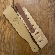 Leather Guitar Strap Tan Beige