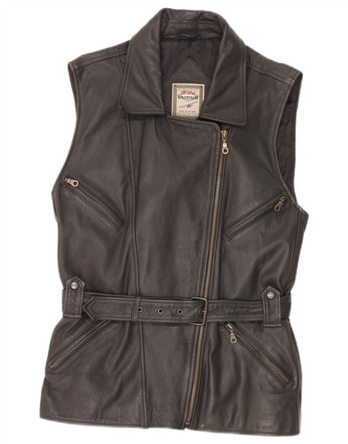 Vintage womens leather - leather, gilet