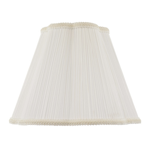 White victorian pleated faux - white,