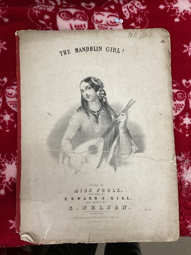 Antique sheet music - music,