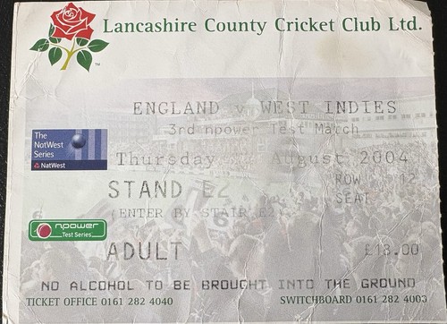 Ticket stub england - ticket, v