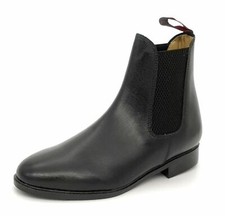 Jodhpur Kids Infant Child Riding Boots Leather Pull On Black