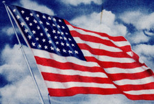 Old Glory White Border F J